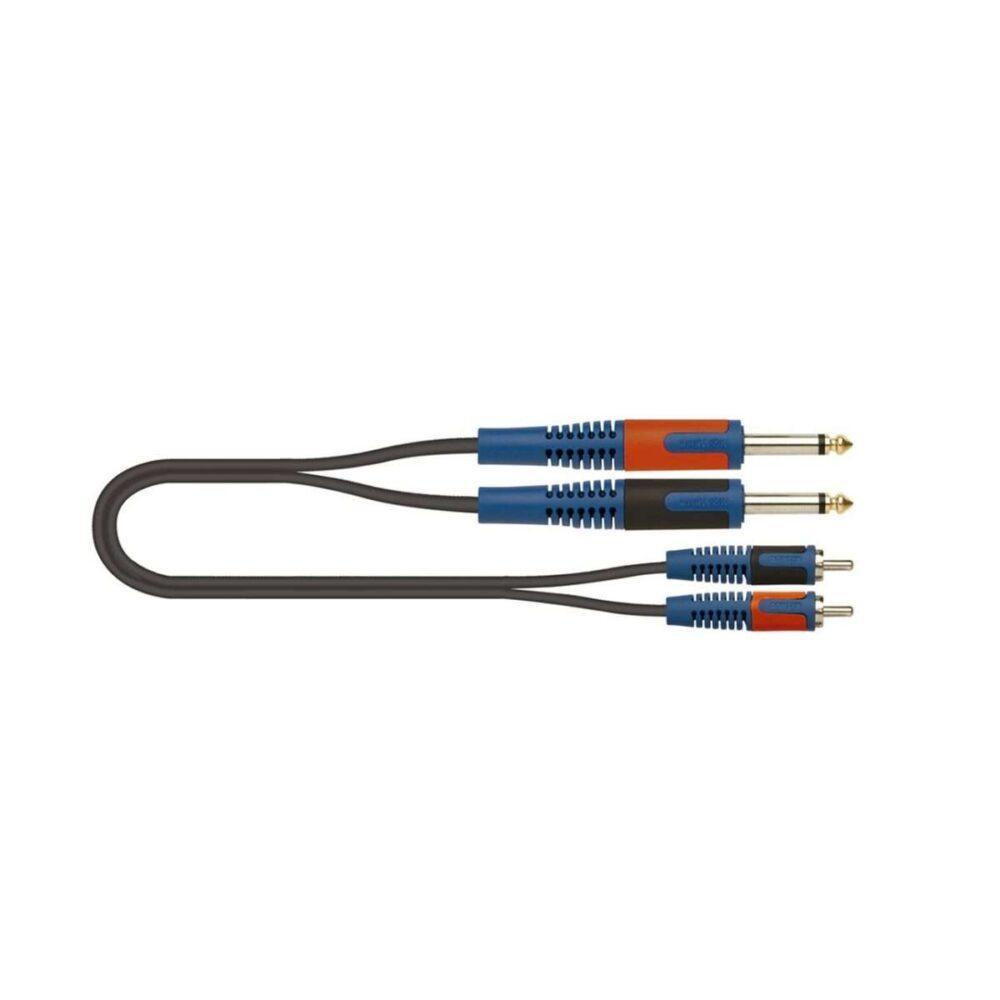 QUIK LOK - RKSA/130-5 - 2 JACK MONO/2 RCA MASCHIO (5 metri)