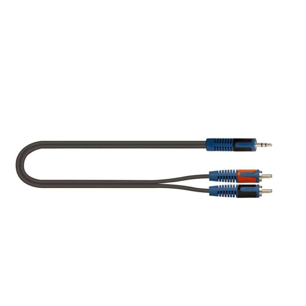 QUIK LOK - RKSA/150-2 MINIJACK STEREO/2 RCA MASCHIO (2 metri)