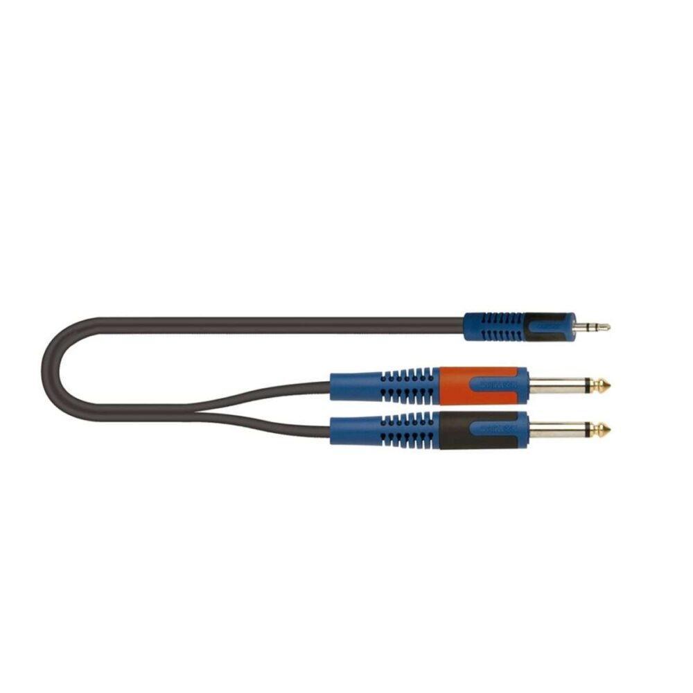QUIK LOK - RKSA/140-5 MINIJACK STEREO/2 JACK MONO (5 metri)