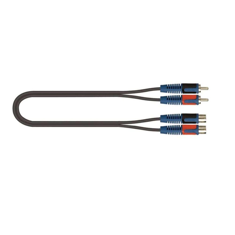 QUIK LOK - RKSA/180-5 - 2 RCA MASCHIO/2 RCA FEMMINA (5 metri)