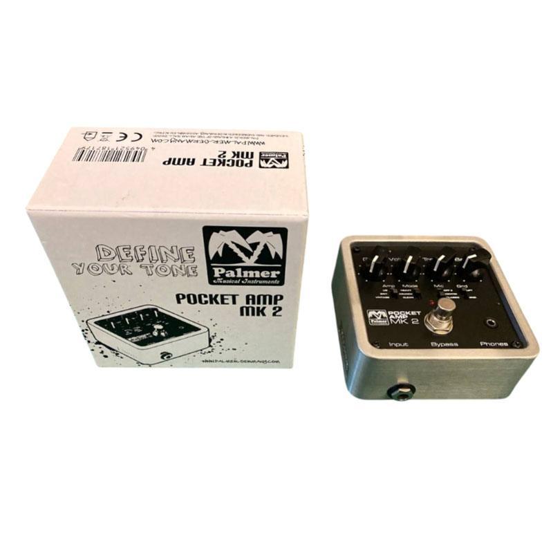 Palmer Pocket Amp MK 2 con scatola originale, preamplificatore per chitarra compatto.