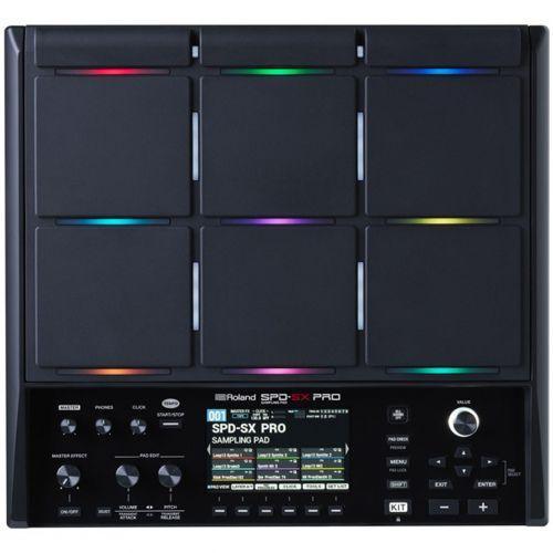 Pad campionatore Roland SPD-SX PRO con 9 pad sensibili al tocco e illuminazione LED RGB.