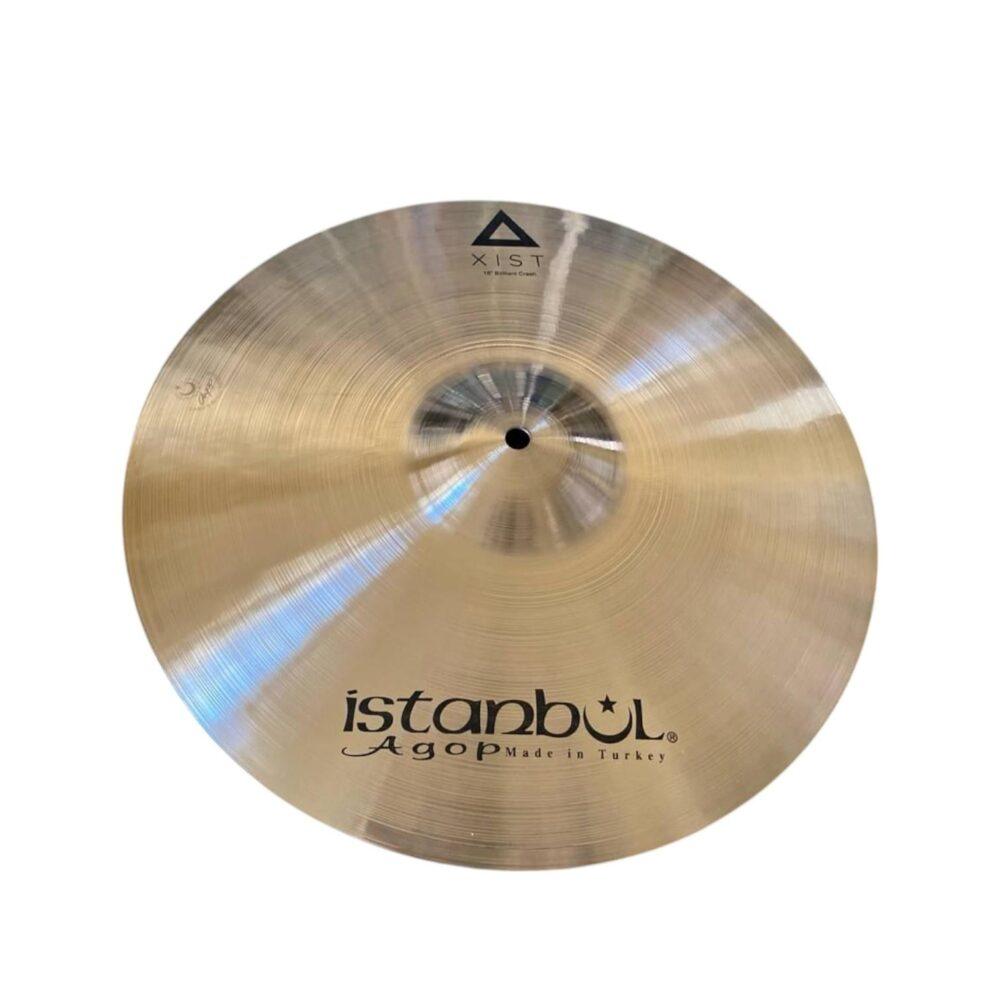 Piatto Istanbul Agop Xist Brilliant Crash da 16 pollici con finitura lucida.