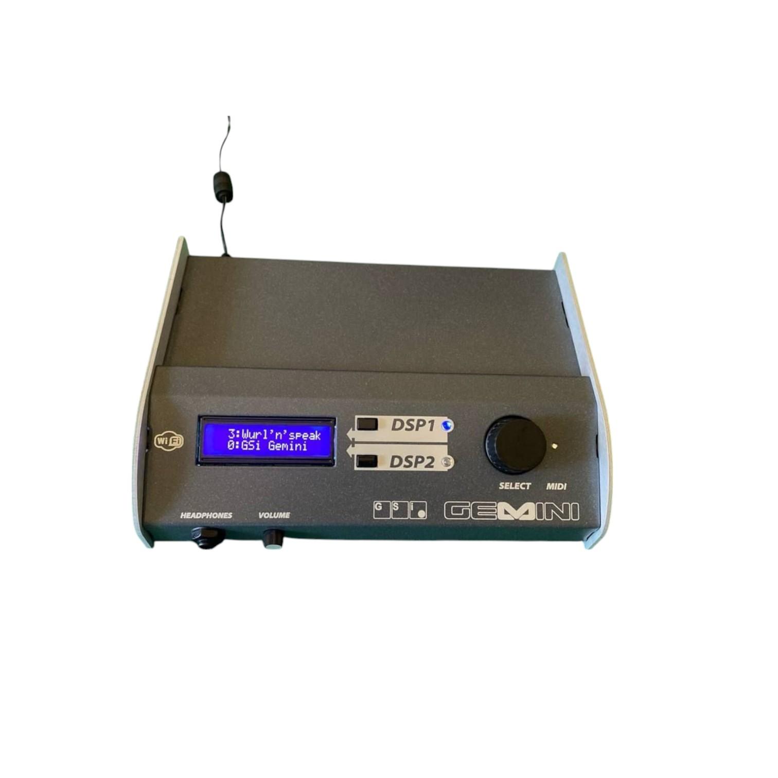 Unità desktop GSi Gemini con display acceso e manopola di selezione