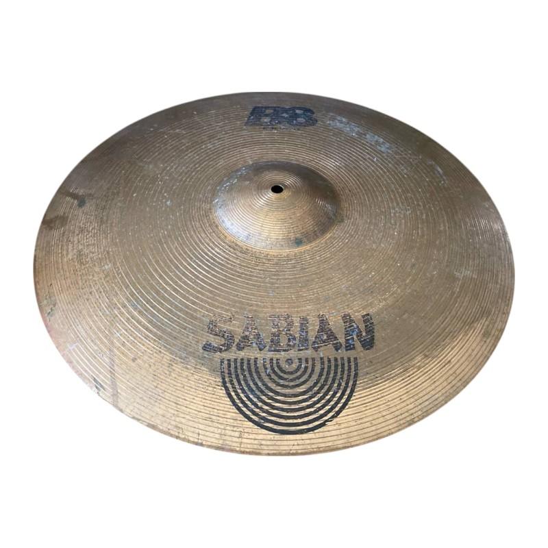 Piatto ride Sabian B8 20 pollici usato con logo visibile