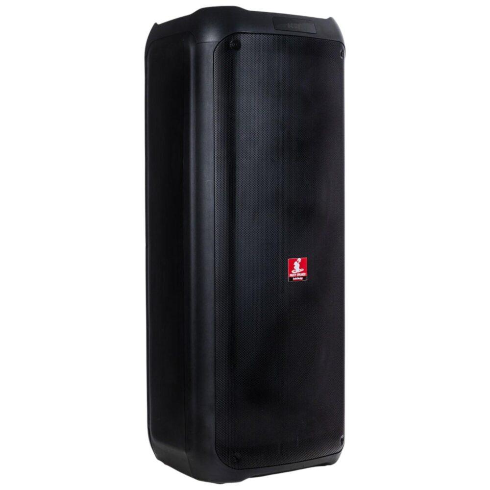 Cassa attiva Audiodesign Pro DJ 212S vista frontale con griglia nera e logo rosso al centro