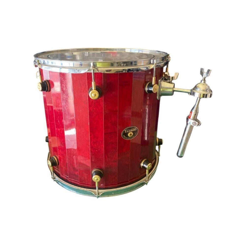 amburo timpano 16 Opera a doghe rosso vino con cerchi cromati e tiranti dorati Made in Italy