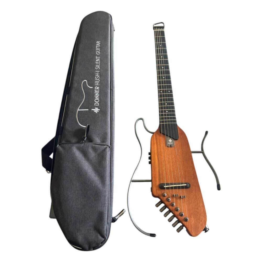 Chitarra silent Donner Hush con custodia morbida e telaio smontabile