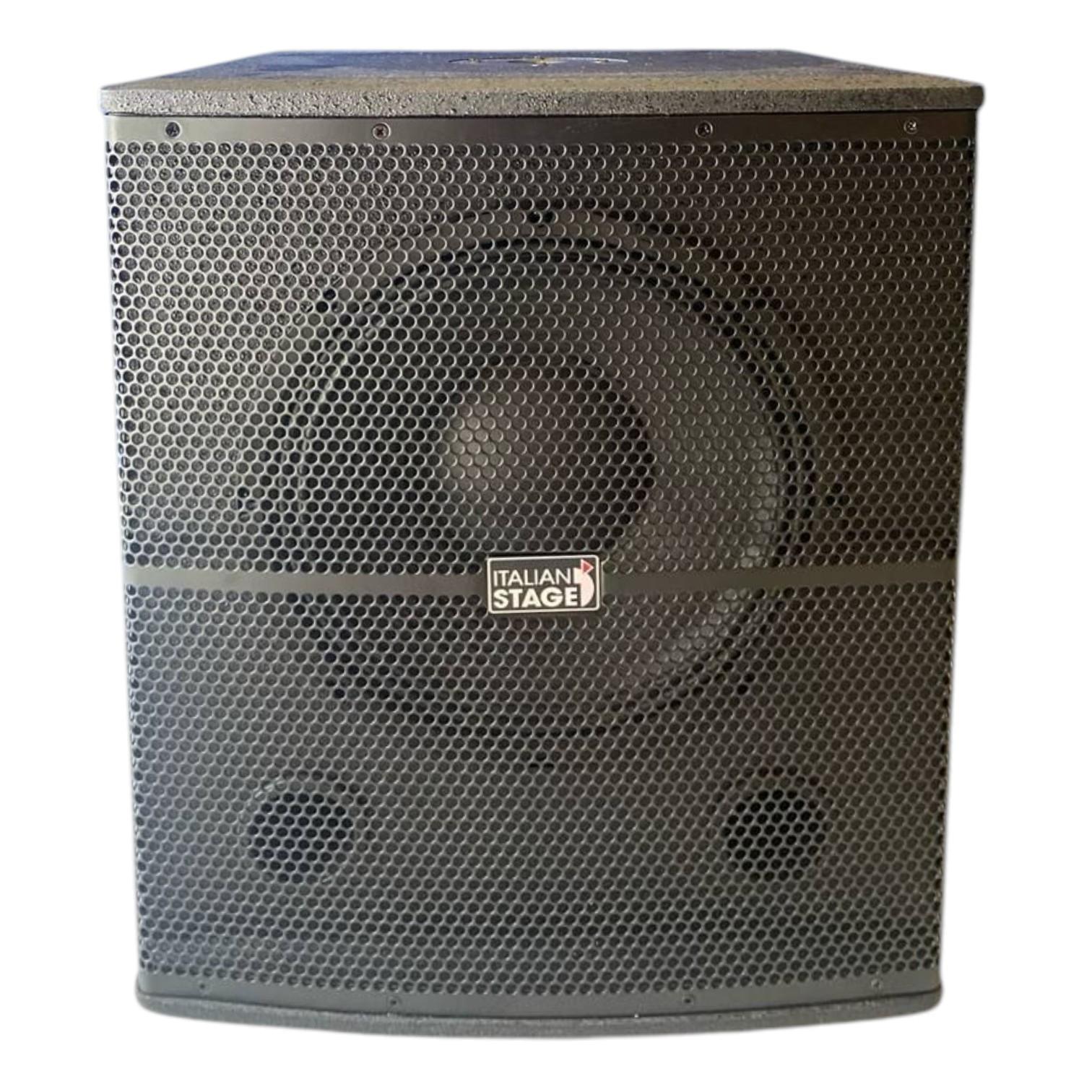 Subwoofer attivo Italian Stage S112A con griglia frontale in metallo e logo centrale